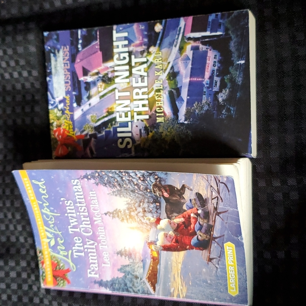 Love Inspired, Christmas books, Christian, Inspirational, suspense, softback